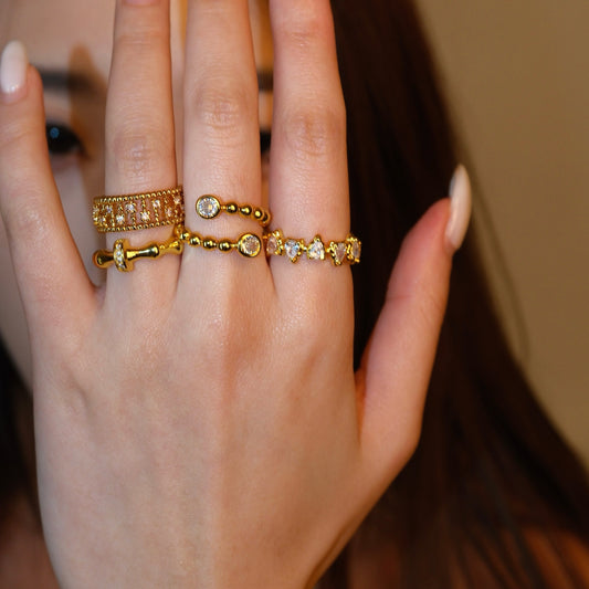 Boho Chic Stacking Open Rings